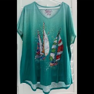 Leoma Lovegrove 3X XXXLarge Sailboat Top